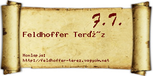 Feldhoffer Teréz névjegykártya