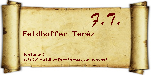 Feldhoffer Teréz névjegykártya
