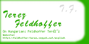 terez feldhoffer business card